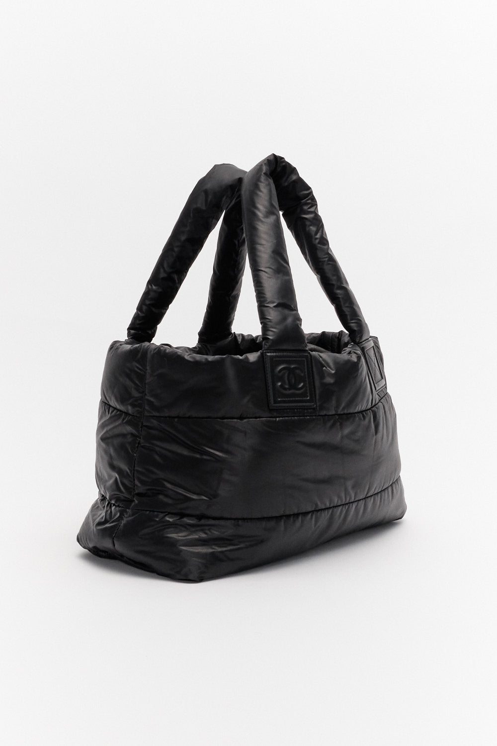 Chanel Tote Bag Coco Cocoon Black Nylon