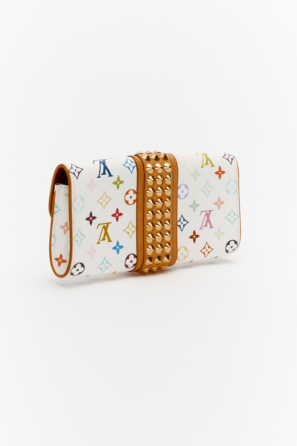 Louis Vuitton White Monogram Multicolor Courtney Clutch Bag