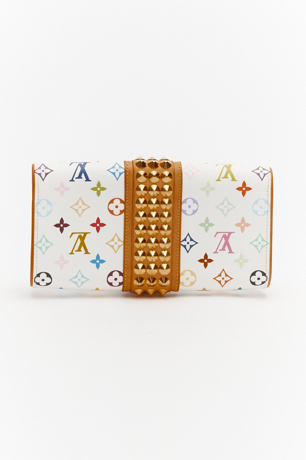 Louis Vuitton White Monogram Multicolor Courtney Clutch Bag