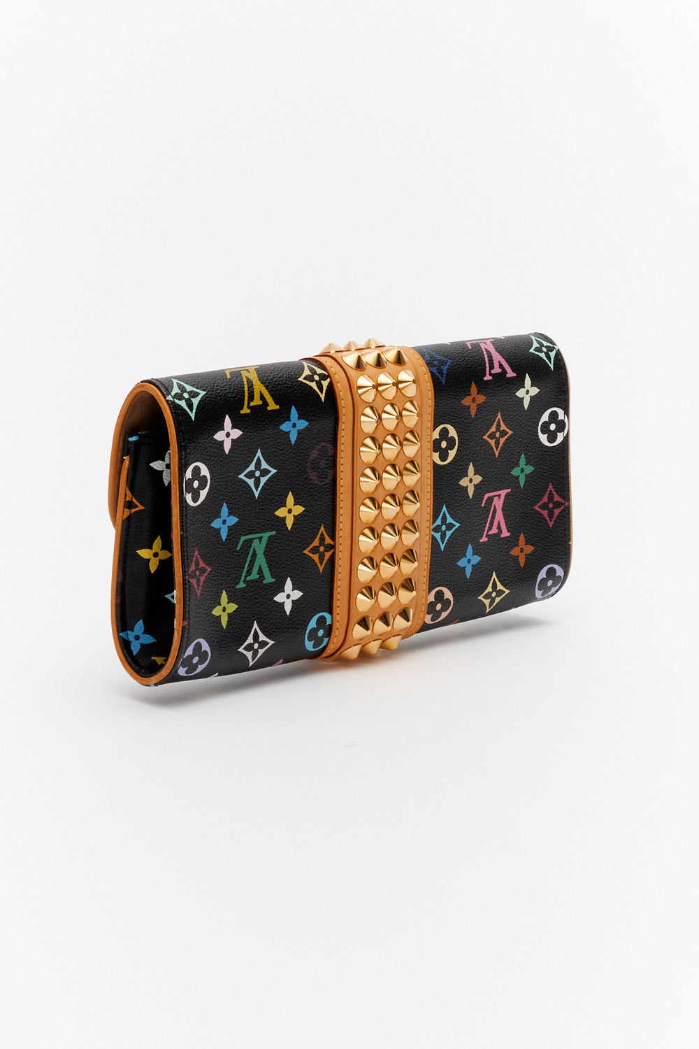 Louis Vuitton Black Monogram Multicolor Courtney Clutch Bag