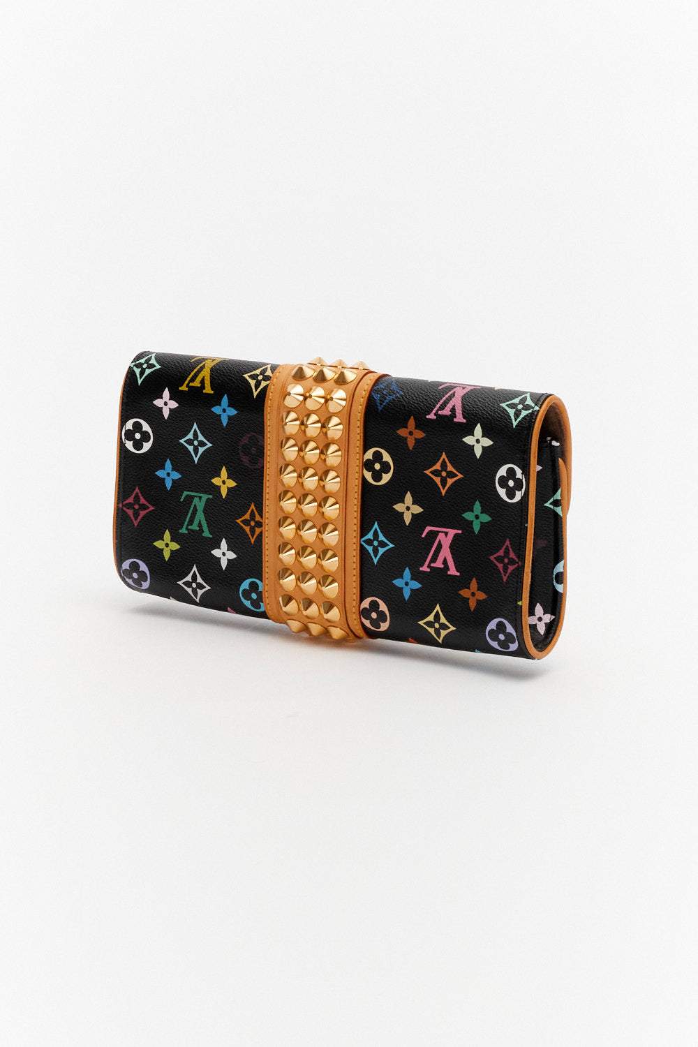 Louis Vuitton Black Monogram Multicolor Courtney Clutch Bag