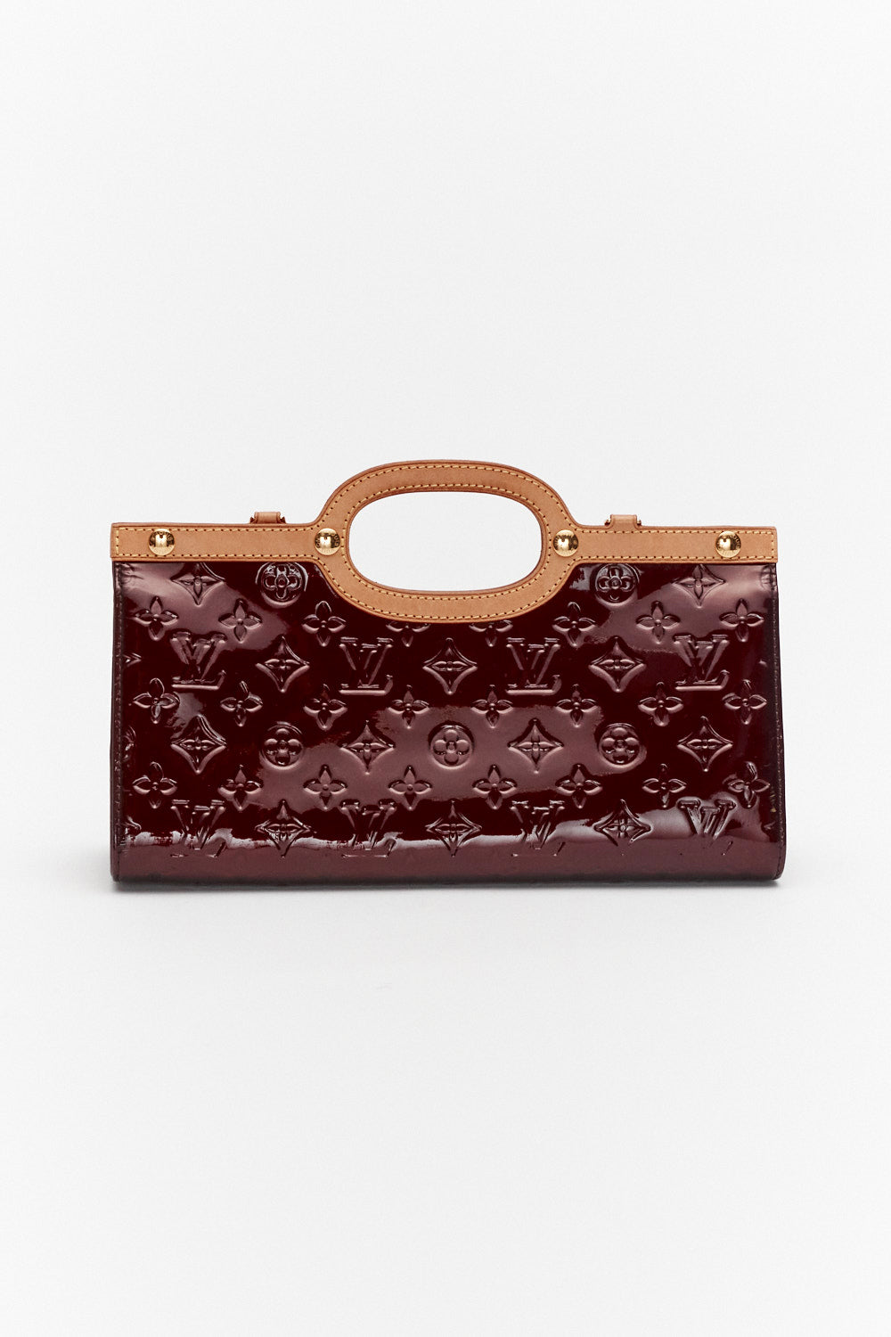 Louis Vuitton Burgundy Roxbury Drive Monogram Patent Leather Shoulder Bag