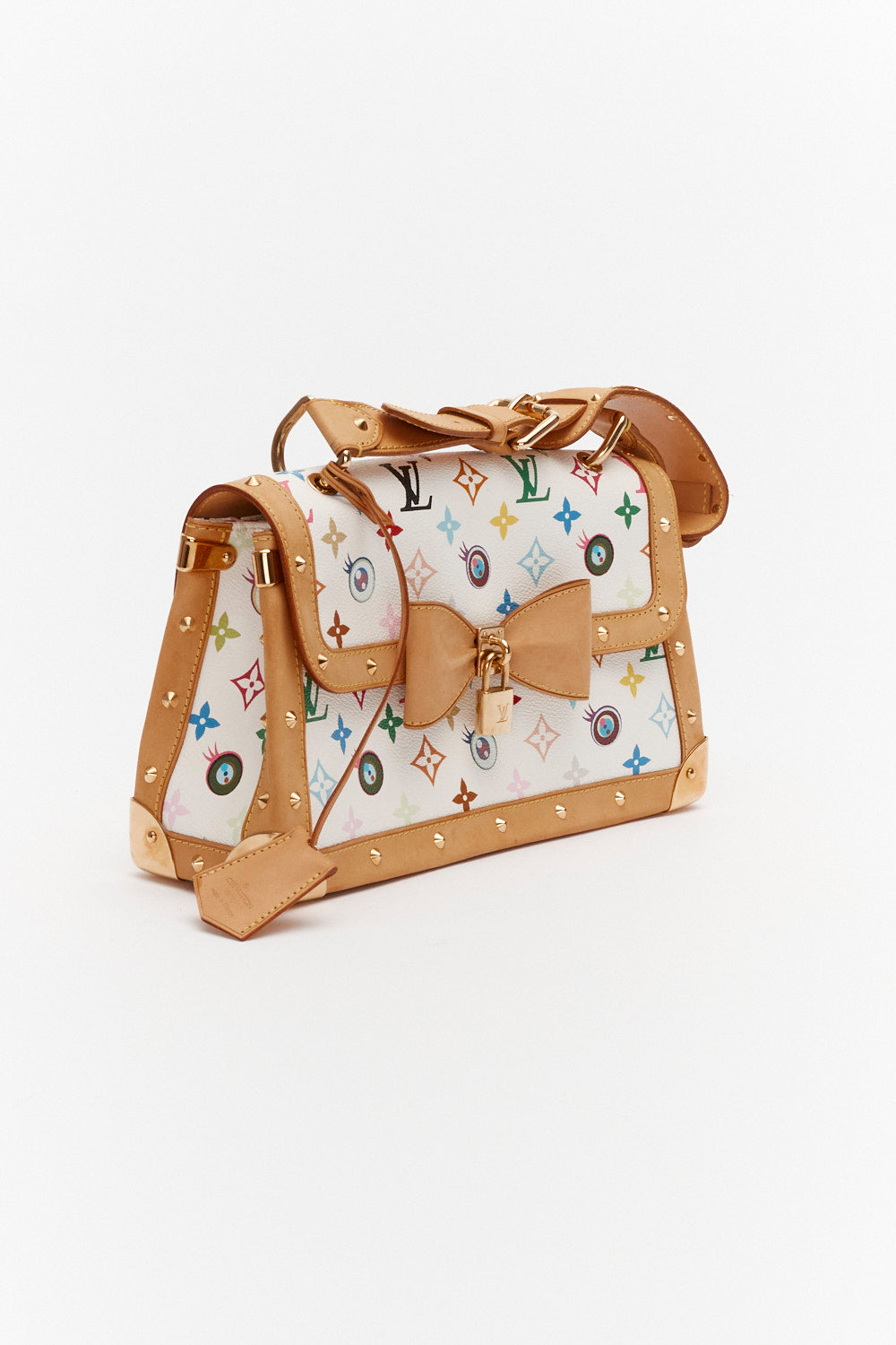 Louis Vuitton x Takashi Murakami White Multicolor Monogram EYE NEED YOU Bag