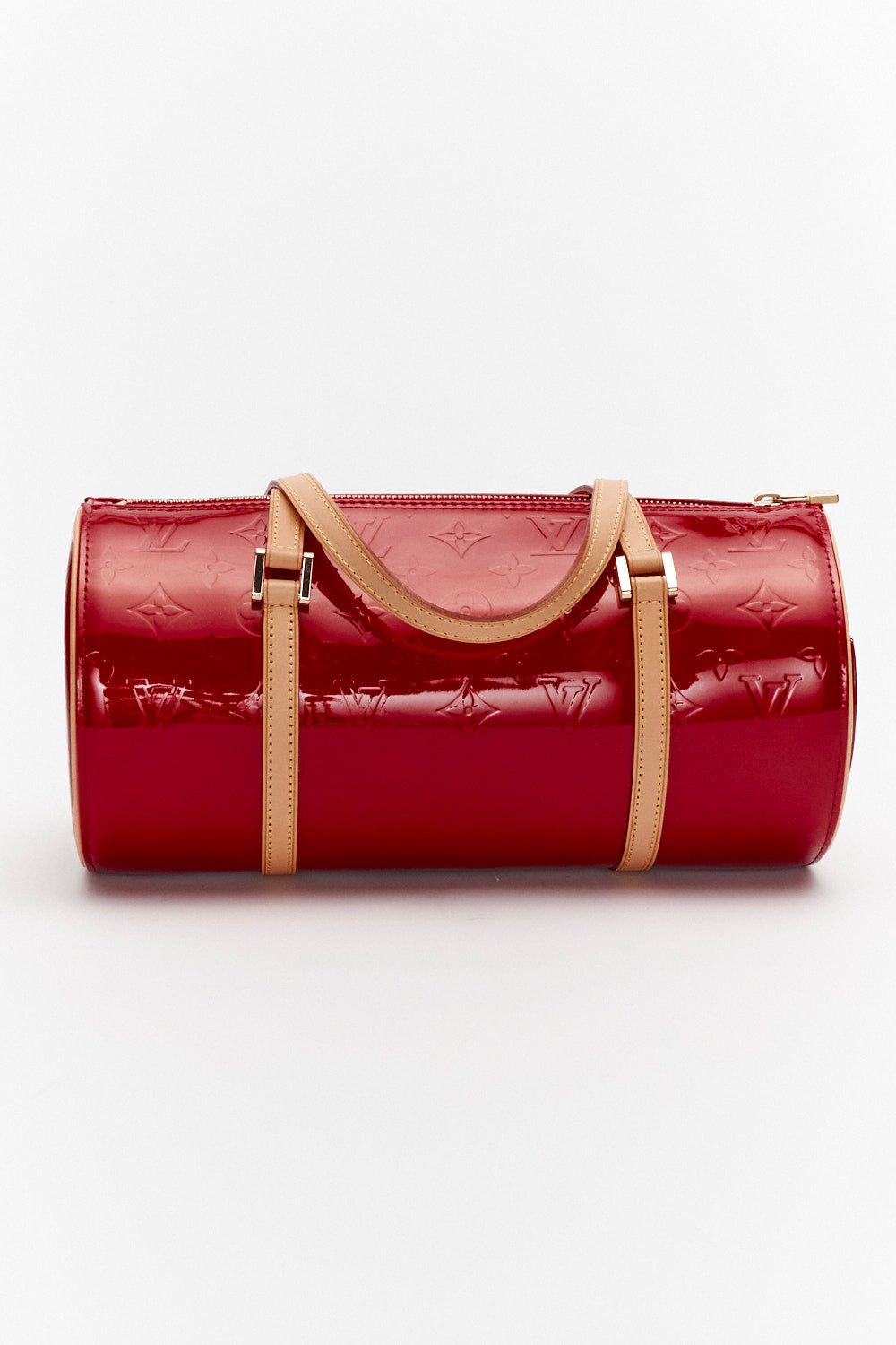 Louis Vuitton Red Monogram Vernis Papillon 30 Gold-Color Hardware