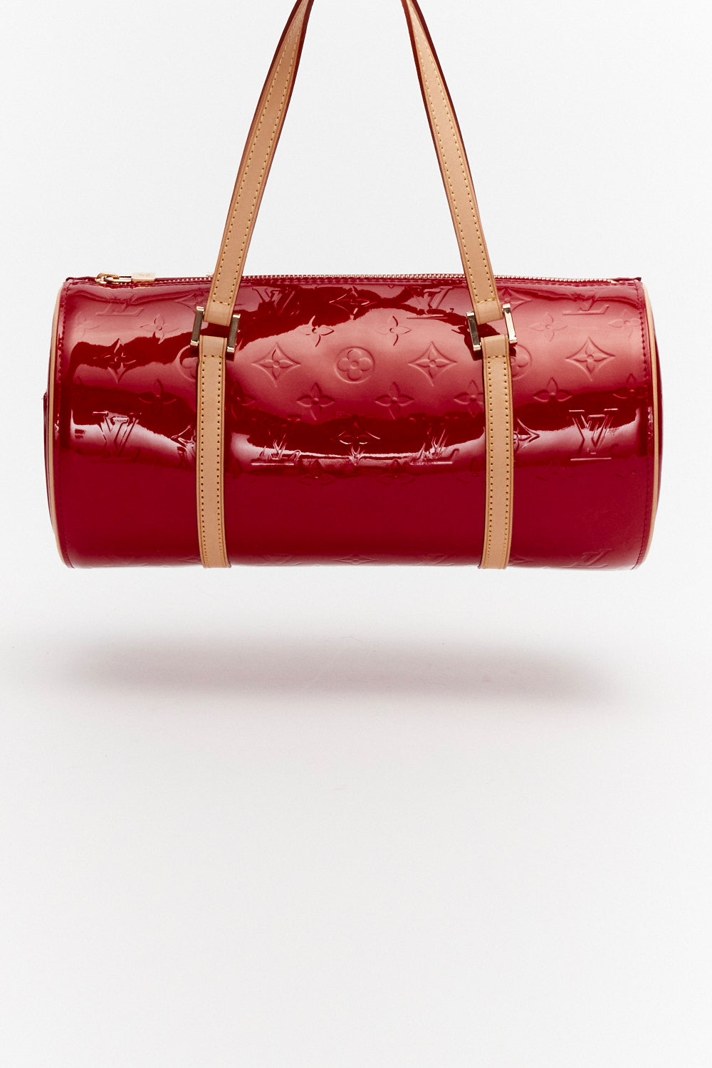 Louis Vuitton Red Monogram Vernis Papillon 30 Gold-Color Hardware