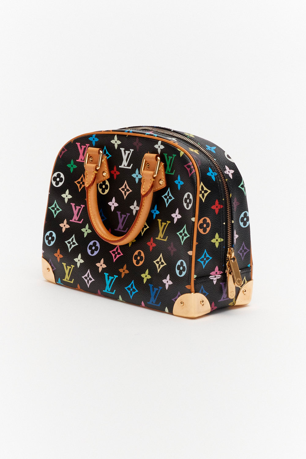 Louis Vuitton Black Monogram Multicolor Trouville Bag