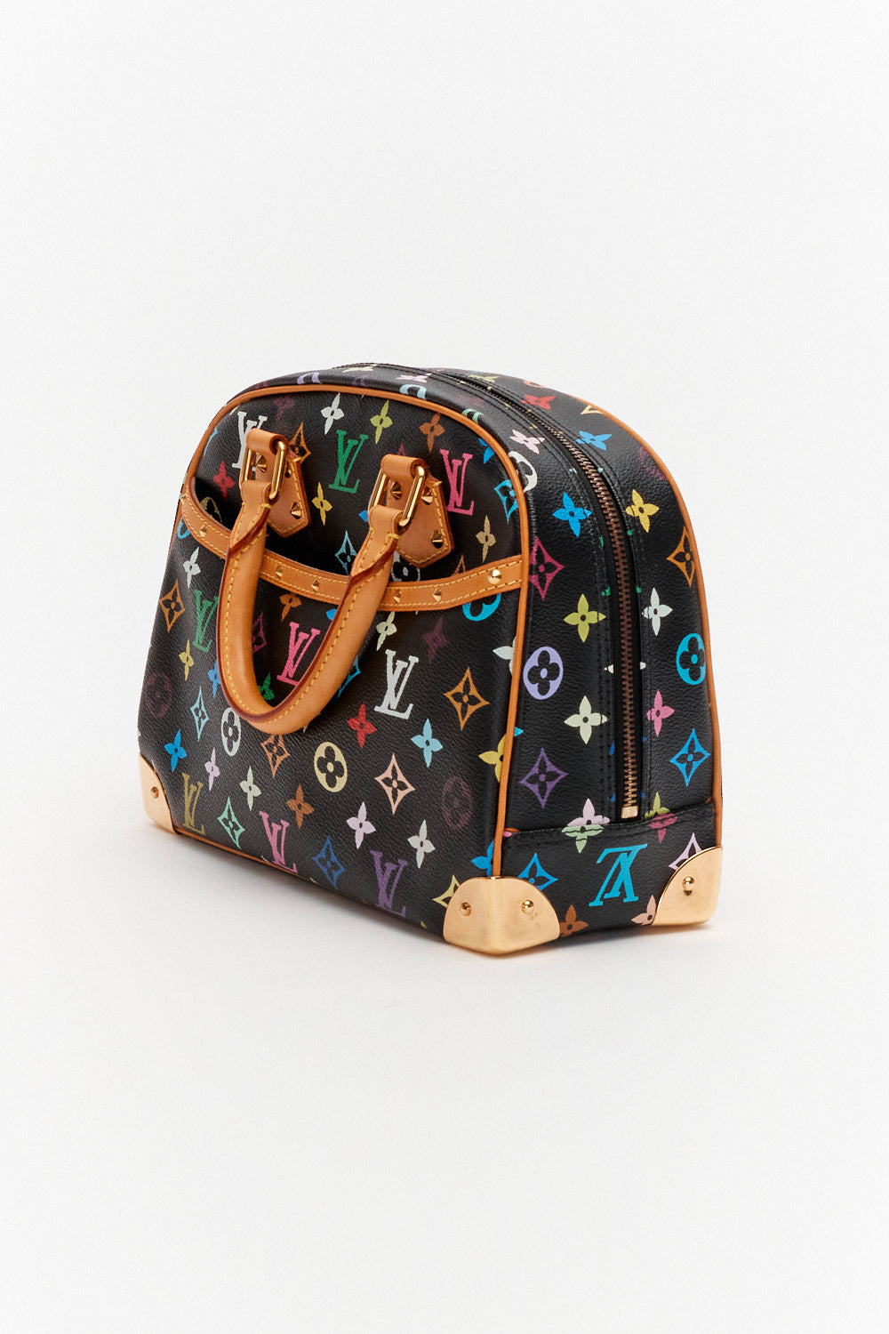 Louis Vuitton Black Monogram Multicolor Trouville Bag