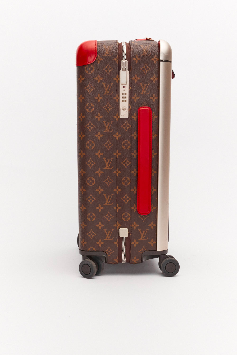 Louis Vuitton Monogram Canvas Coquelicot Leather Horizon 55 Rolling Suitcase