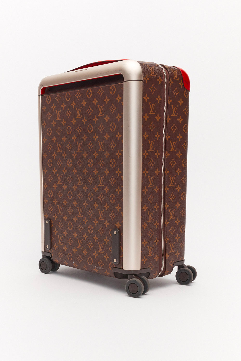 Louis Vuitton Monogram Canvas Coquelicot Leather Horizon 55 Rolling Suitcase