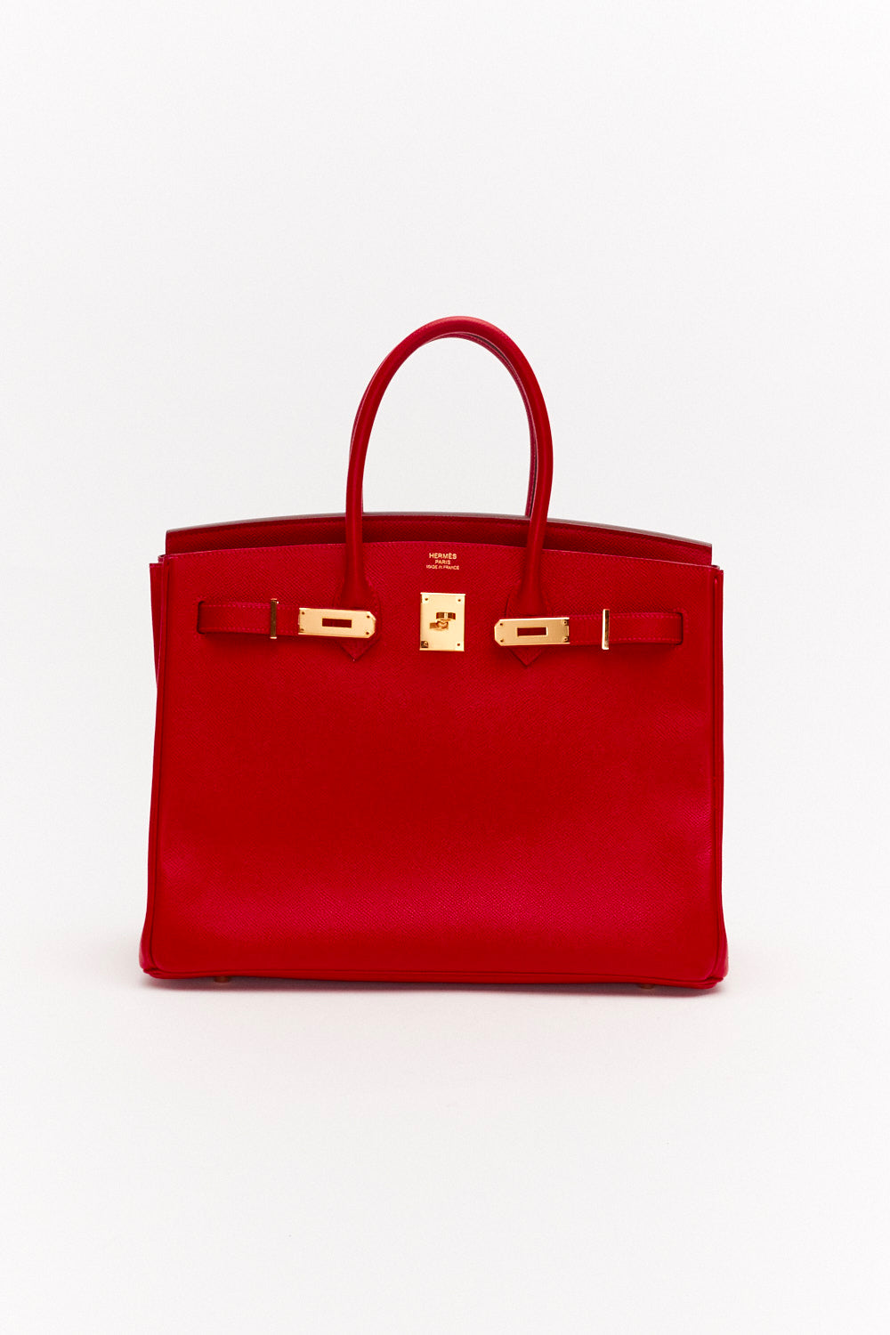 Hermès Birkin 35cm in Rouge Casaque Epsom Leather with Gold Hardware