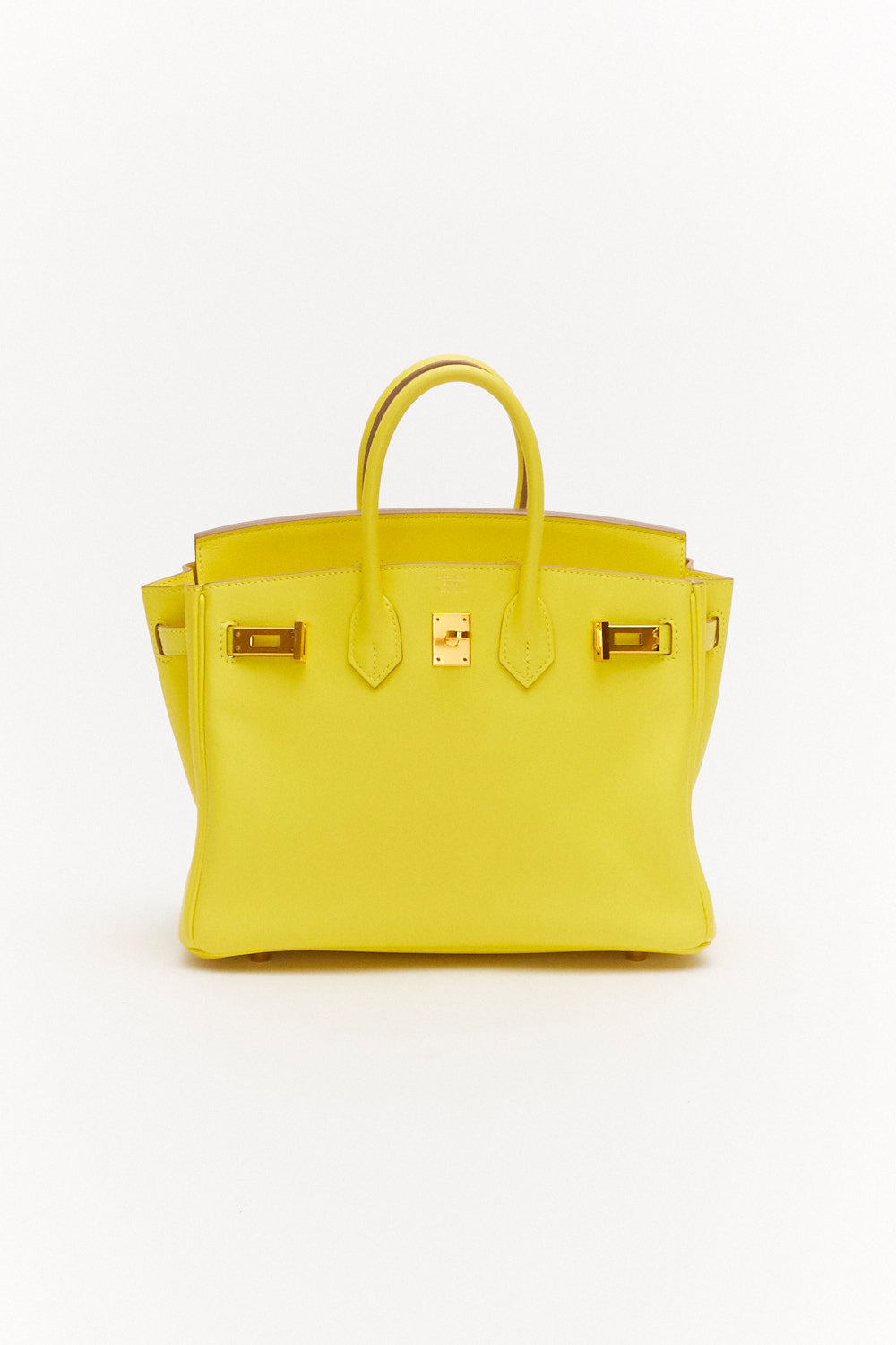 Hermès Birkin 25cm in Lime Swift Leather with Gold Hardware