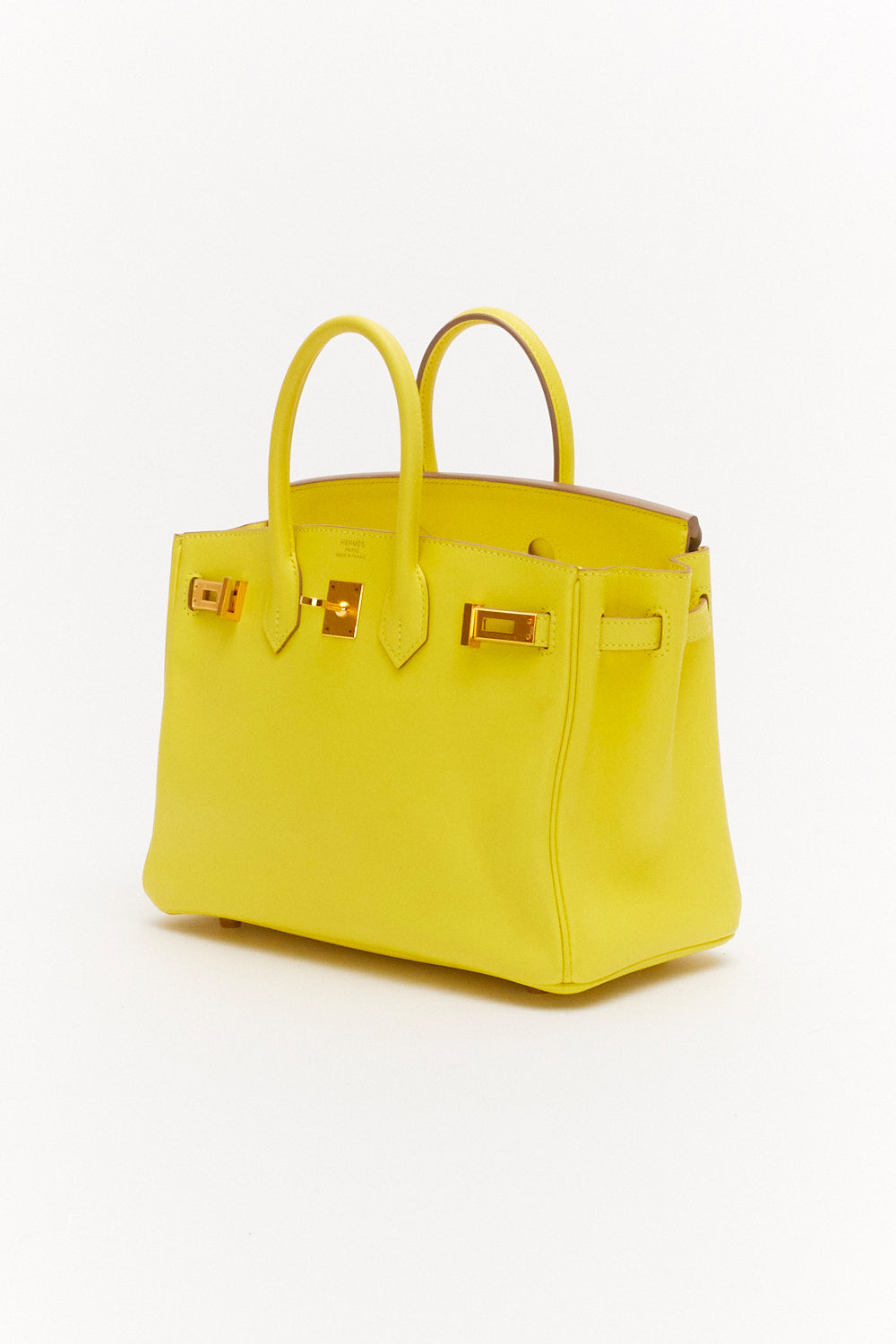 Hermès Birkin 25cm in Lime Swift Leather with Gold Hardware