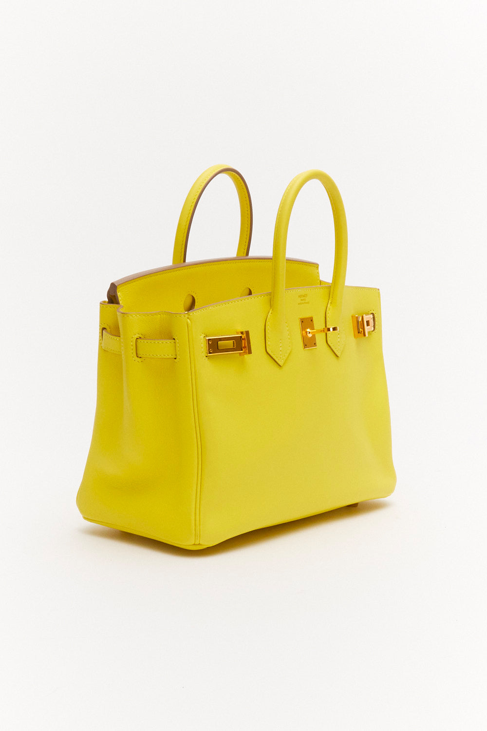 Hermès Birkin 25cm in Lime Swift Leather with Gold Hardware