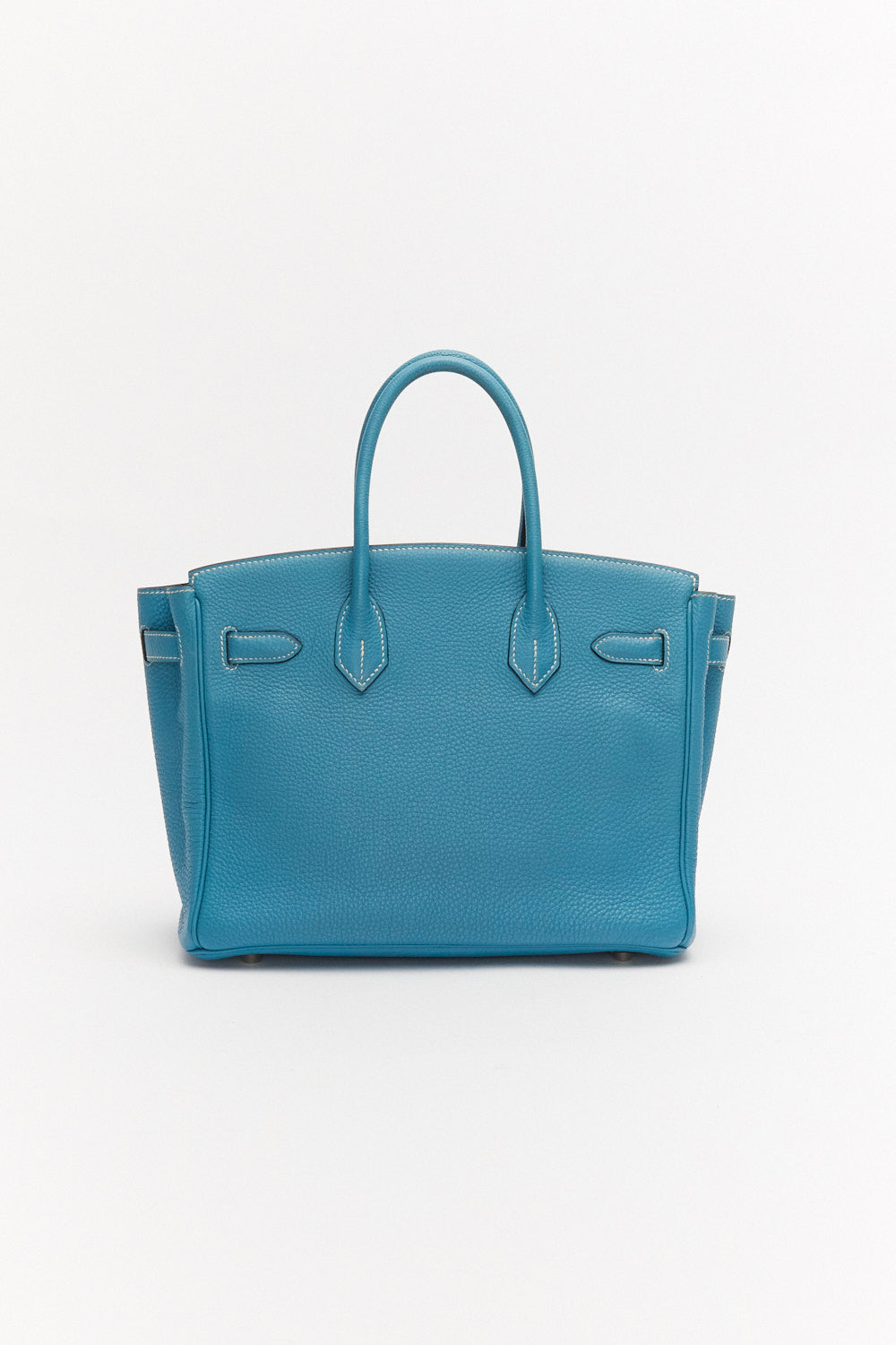 Hermès Birkin 30cm in Blue Jeans Togo Leather with Palladium Hardware