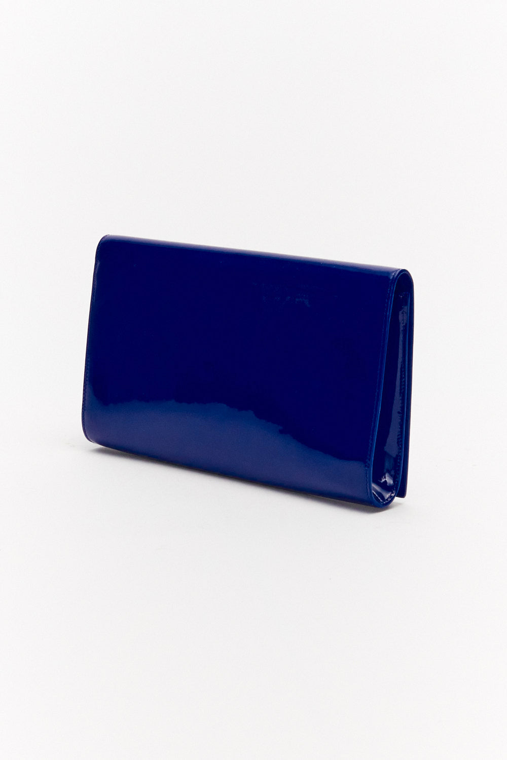 Yves Saint Laurent Belle de Jour Royal Blue Patent Leather Clutch