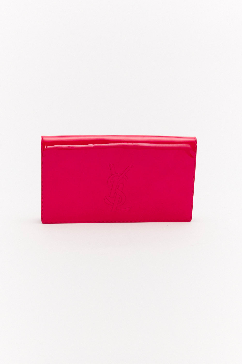 Yves Saint Laurent Belle de Jour Pink Patent Leather Clutch