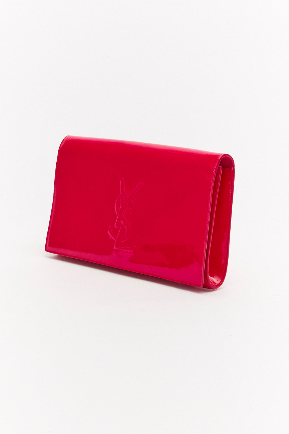 Yves Saint Laurent Belle de Jour Pink Patent Leather Clutch