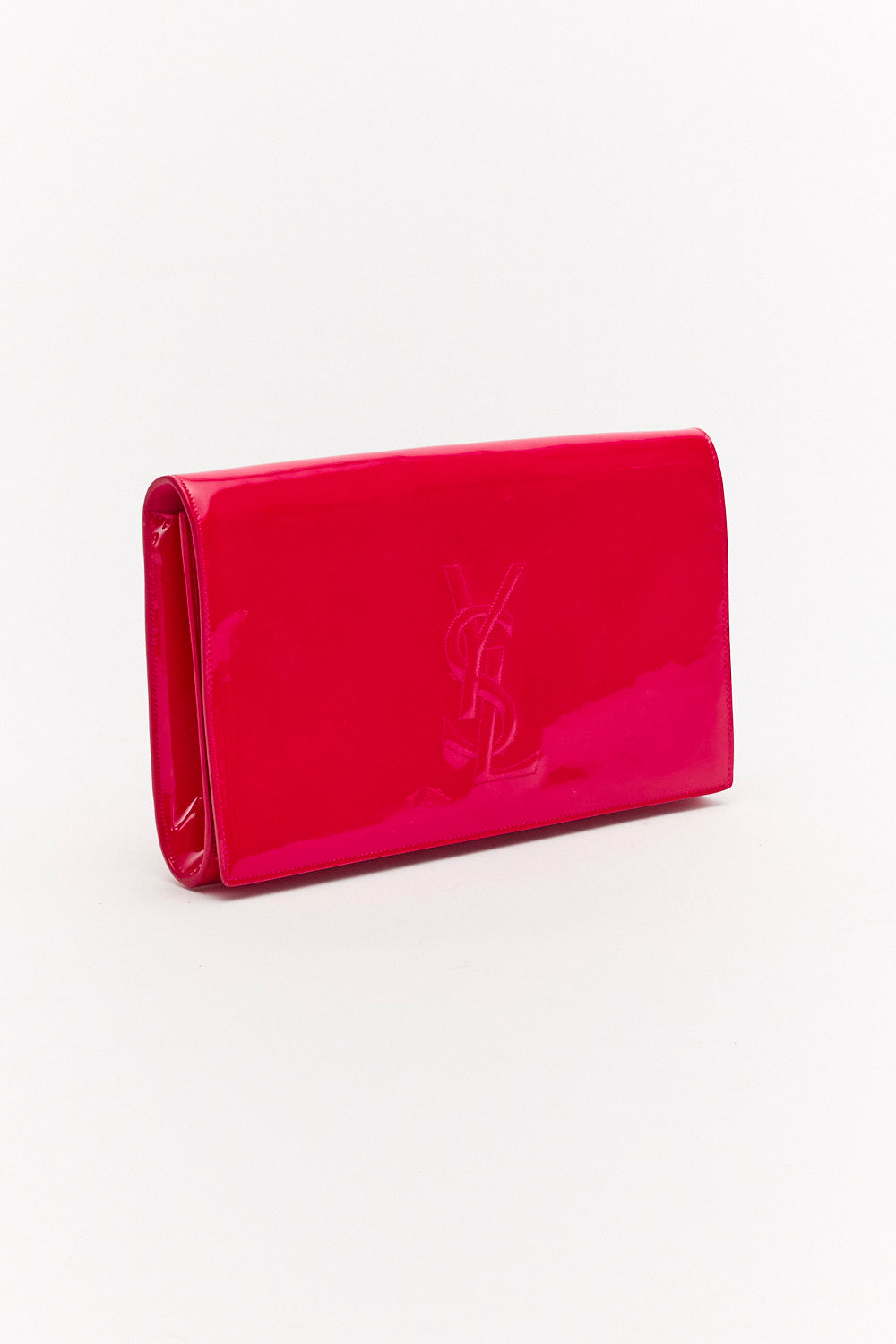 Yves Saint Laurent Belle de Jour Pink Patent Leather Clutch