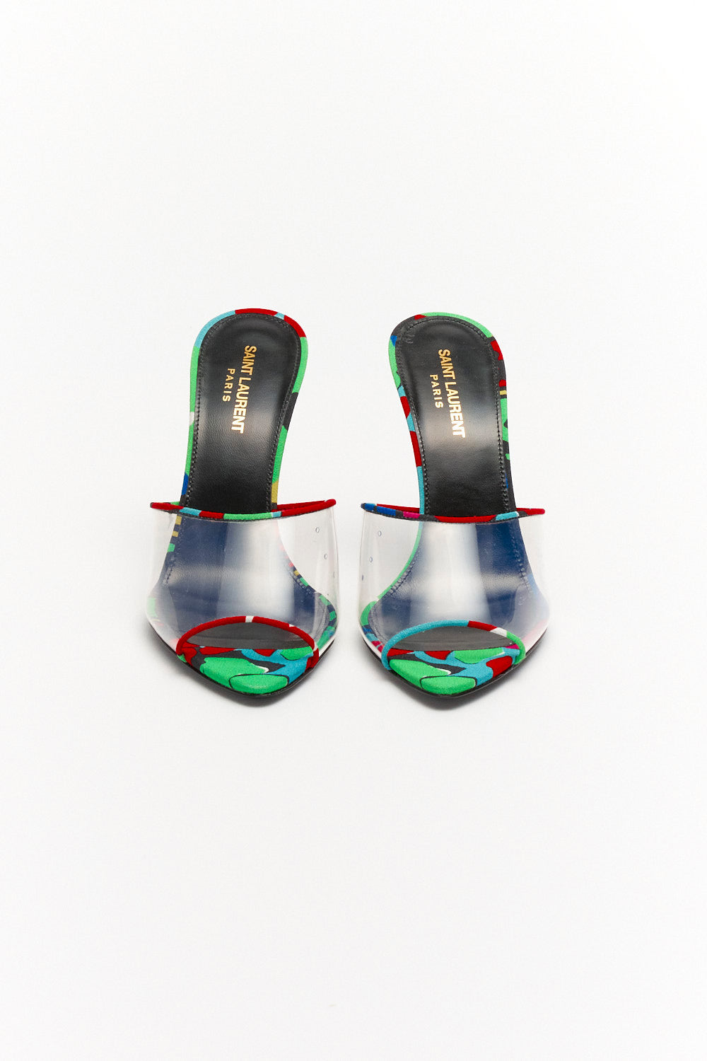 Saint Laurent Multicolor Lolita Heeled Mules