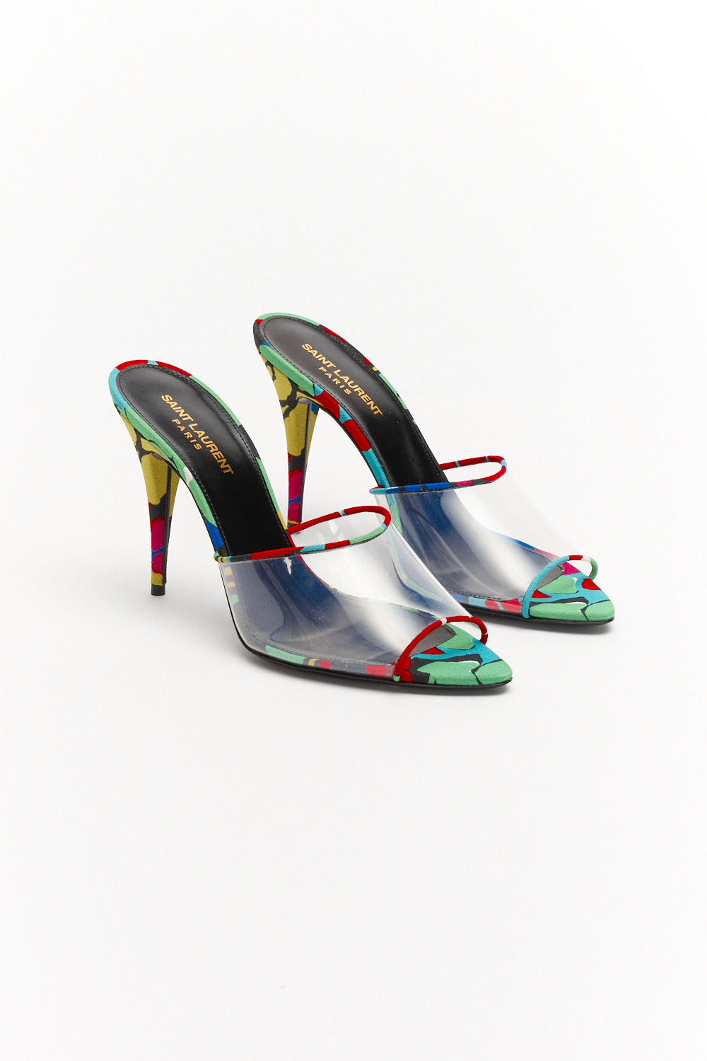 Saint Laurent Multicolor Lolita Heeled Mules